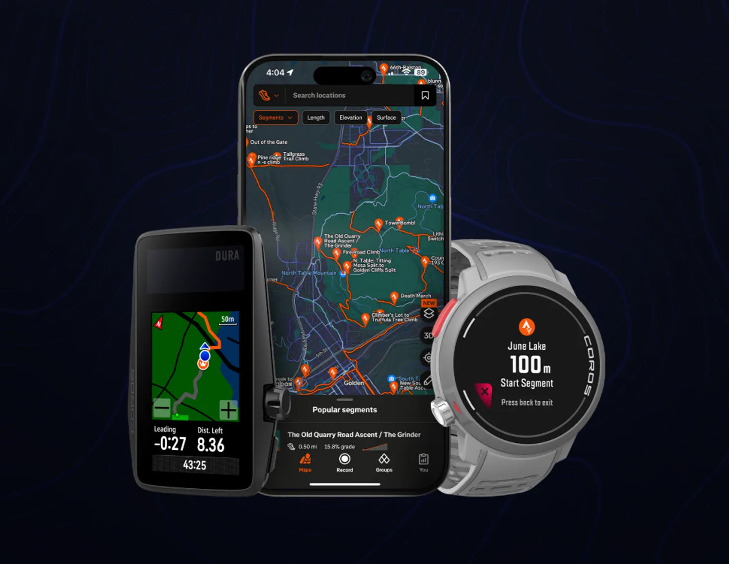 COROS Products with Strava